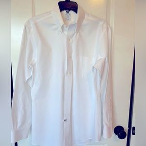 Brooks Brothers White Dress Shirt - Size 15-2/3